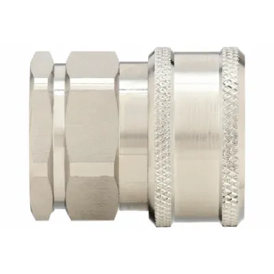 SNAP-TITE Hydraulic Quick Connect Hose Coupling: 3/8 in, 316 Stainless Steel - H Series Hydraulic Quick-Connect Coupling Bodies