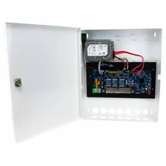 Network IP video recorder with 16 TB internal capacity, supporting up to 16 camera inputs. Features HDMI output, H.264 video compression, and analytics recording modes. Network interface operates at 160 mbps. Suitable for centralized video surveillance recording and management in commercial or industrial facilities.