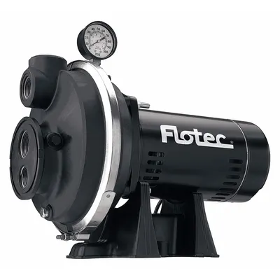 FLOTEC Convertible Well Jet Pump: Thermoplastic, Single Phase, 115/230V AC, 1 hp - Convertible Well Jet Pumps