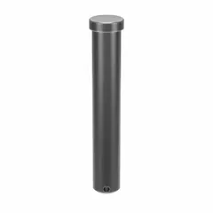 Steel clevis pin with plain finish, 1-inch diameter, and 6-inch shank length. Used to connect a clevis to a rod or other component, forming a pivot joint in industrial machinery, material handling, and power transmission systems.
