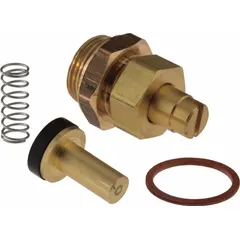 Replacement check stop stem assembly for Delta bathtub and shower faucets. Overall length of 1 1/8 inches. Used to control water flow and prevent backflow in compatible Delta faucet assemblies.