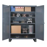 DURHAM MFG Storage Cabinet: 36 in x 18 in x 78 in, Swing Handle & Padlock Hasp, 12 ga Panel Thick (MPN HDC-183678-4S95)