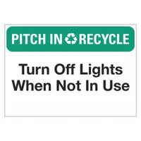 Office and Facility Sign: Plastic, Mounting Holes Sign Mounting, 7 in x 10 in Nominal Sign Size (MPN LCU1-0194-NP_10x7)