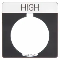 Legend Plate: 30 mm Panel Mounting Size, Square, 1 3/4 in Overall Ht x 1 3/4 in Overall Wd (MPN 10250TS16)