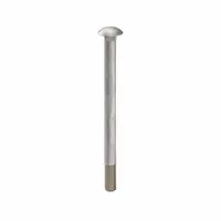 This carriage bolt features a square neck that prevents rotation during tightening, making it suitable for metal-to-wood or metal-to-metal fastening where a smooth, rounded head is desired. Made from 18-8 stainless steel with a plain finish, it measures 5-1/2 inches in length with a 3/8"-16 thread size. Sold in packs of 10