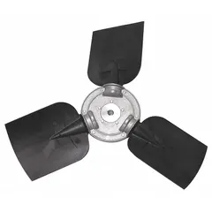 Replacement propeller designed for use in HVAC and refrigeration systems to move air across condenser or evaporator coils. Suitable for commercial and industrial cooling equipment, ensuring proper airflow for heat exchange.