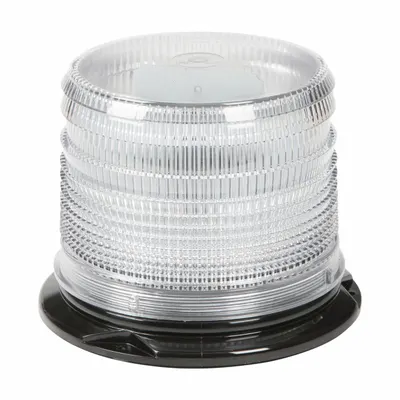 GROTE Flashing Beacon: Flashing Beacon, Amber/Blue, 6 3/8 in Overall Wd, 4 7/8 in Overall Ht - Vehicle Flashing Beacons