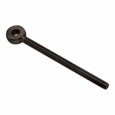 AMPG Fixed Rod End: Steel, Black Oxide, 3 in Hole Center-to-End Lg, Right Hand - Steel Male Threaded Fixed Rod Ends