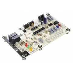 This YORK circuit board is a replacement control board for HVACR systems. It manages ignition, fan operation, and safety interlocks in YORK heating and cooling equipment. Used to restore proper function in commercial and industrial HVACR units.