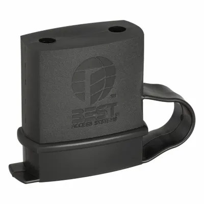 BEST Standard & Long Shackle Padlock Guards: Plastic, 2 1/16 in Guard Lg - Keyway Weather Covers