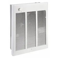 QMARK Recessed Electric Wall-Mount Heater: 3000 W/4000 W, 240/277V AC, Single Phase, White (MPN CWH3407F). Key specifications — Grille Color: White; Programming Capability: Non-Programmable; Wattage Output: 3000 W/4000 W; Voltage, Phase: 240/277V AC, 1-phase; Rough-In Dimensions - H x W x D: 18-1/4 in x 14-5/16 in x 3-7/8 in; Nominal Voltage - HVAC: 240V AC; Brand: QMARK; Phase: Single.