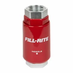 This non-reconnectable breakaway connector from FILL-RITE is designed for fuel-dispensing systems to prevent hose damage and fuel spills by separating under excessive pull. It features a 1-inch FNPT inlet and 1-inch discharge with both male and female NPT connections. The aluminum body and wetted materials of aluminum and fluorocarbon provide compatibility with biodiesel.