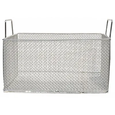 MARLIN STEEL WIRE PRODUCTS Parts Washer Basket: Rectangular, Stainless Steel, Silver - Rectangular Parts Washer Baskets