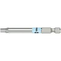 WERA Power Bit: Power Bit, T15 Bit Size, Imperial, Torx® Head, TX 15x89 Bit Industry Size, Std, Hex (MPN 05071090001)