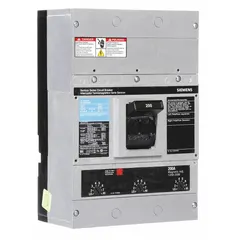 Siemens JXD23B200 is a JD-Frame molded case circuit breaker rated 200 A at 240 V AC with a maximum interrupting rating of 65 kA at 240 V AC. It features a fixed instantaneous trip, lug terminal connections, and ABC phase connection. This breaker is used for overcurrent protection in electrical distribution systems.
