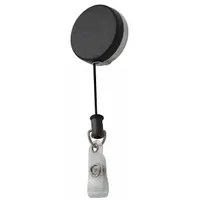 Badge Holder: Strap, Horizontal/Vertical, 3 3/4 in Overall Ht, 1 5/8 in Overall Wd, Black (MPN G424)