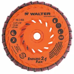 This Type 27 interleaf blending and finishing flap disc is designed for use on all metals. It features a 4-1/2" diameter with a 5/8"-11 connector, ceramic abrasive, cloth backing, and standard density. Suitable for blending, finishing, and light grinding applications in metal fabrication and maintenance.