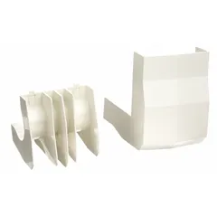 This 90-degree external elbow is designed for use with BaseTrak PB3 multichannel raceways. It provides a smooth corner transition for routing and concealing low-voltage cabling. Made of non-metallic material in ivory, it measures 4 1/2 inches wide and 1 3/4 inches high.