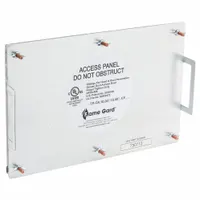Duct Access Door: 7 in x 10 in, 16 ga, Steel, Thumbscrews, 2,300°F Max Temp Rating, 6 Mounting Stud