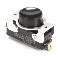 This push button switch is a replacement part for HOBART D300 food mixers. It controls mixer operations such as start, stop, and function changes. Used in commercial kitchens and food processing facilities to restore or maintain mixer functionality