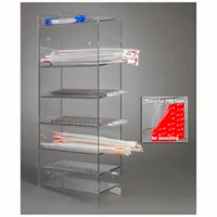 Serological Pipette Holder: 4 7/8 in Overall Wd, 24 5/8 in Overall Ht, 11 in Overall Lg, PETG, Clear (MPN PGSERPIP6-T)