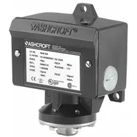 ASHCROFT Pressure Switch: 1.5 psi – 15 psi, B Series, 4 Pressure Connection Ports, 1/4" FNPT (MPN B424VXCYLM15)
