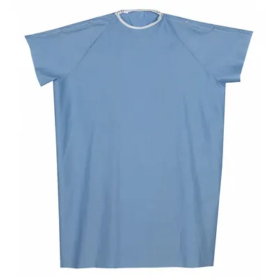 DMI Patient Protector: Blue, Snap Closure, Cotton/Polyester (MPN 532-8030-0139) - Furnishings, Appliances and Hospitality