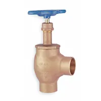 NIBCO Angle Globe Valve: For Compressed Air/Gas/Steam/Water Media, Bronze, Angle, 1/2 in Pipe Size (MPN S311Y 1/2)