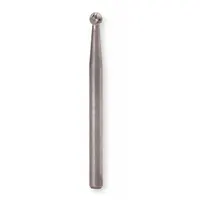This WIDIA single-cut ball bur features a 1/4" head diameter and 1/4" shank. The SD-1 type design is suited for material removal, deburring, and shaping of ferrous and non-ferrous metals