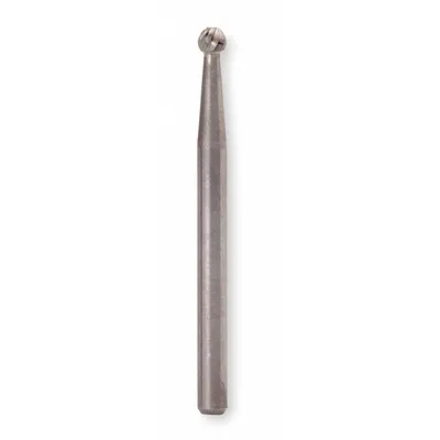 WIDIA M40331 Single-Cut Ball Bur, 1/4" Head, 1/4" Shank - Single-Cut Ball Burs