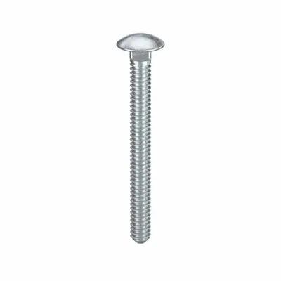 USA INDUSTRIALS Carriage Bolt: Square Neck, #10-24 Thread Size, 2 in lg, Steel, Grade 2 - Grade 2 Steel Square Neck Carriage Bolts