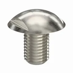 M16x2.00 thread, 25 mm length, truss head with spanner drive, 316 stainless steel plain finish, 24 mm width across flats. Used in food processing, pharmaceutical, and sanitary equipment where corrosion resistance and tamper prevention are required.