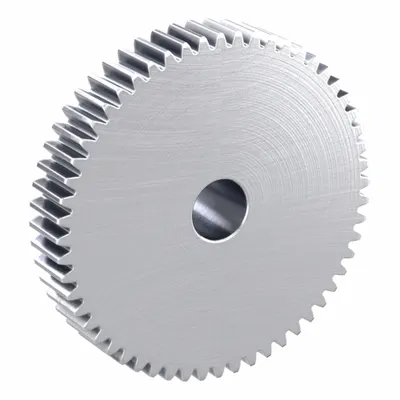 KHK GEARS Spur Gear: Module m 1, 56 Teeth, 10 mm Bore Dia, Stainless Steel, 20° Pressure Angle - Metric Spur Gears with Standard Hub