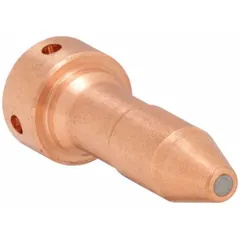 Standard-duty replacement electrode for ESAB PT-23/27 handheld plasma torches. Used in metal cutting applications to maintain arc stability and torch performance. Supplied in a 5-pack for ongoing maintenance.