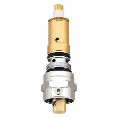 SPEAKMAN Cartridge: Use with Hot/Cold Water, Brass, Chrome, 5 in Overall Lg - Disc Faucet Cartridges