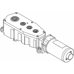 Aluminum replacement motor gear box for LCN 9530 series door operators. Restores mechanical drive function in automatic door systems for commercial and institutional applications.