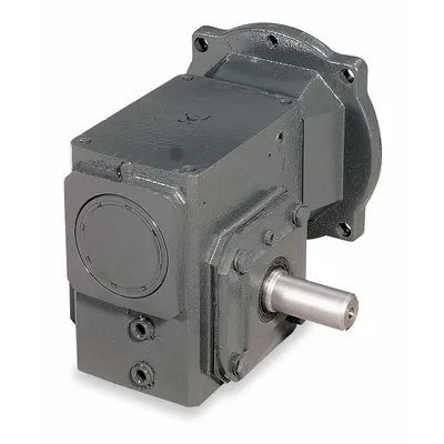 Dayton Speed Reducer: 50:1, 35 RPM, 0.5 hp Input Max, 449 in-lb Output Max, Keyed - Direct-Drive Right-Angle Speed Reducers