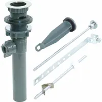APPROVED VENDOR Drain Assembly: Plastic, Chrome, 2 1/4 in Overall Dia, Slip, 2 1/4 in Pipe Dia (MPN 10908)