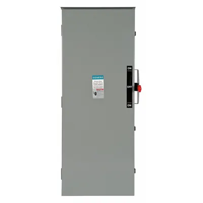 Siemens Safety Switch: Non-Fusible, 200 A, Single Phase, 240V AC, Galvanized Steel - Non-Fusible Safety Switches