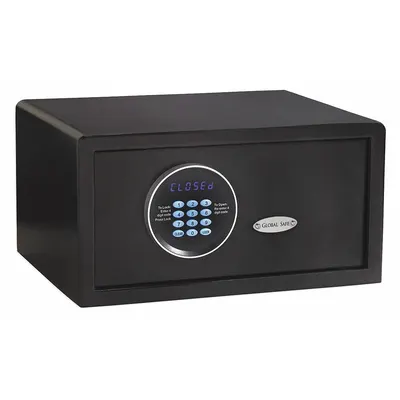GLOBAL SAFE Hotel Safe: Digital Combo Lock, 1.01 cu ft Capacity, Steel - Hotel Safes