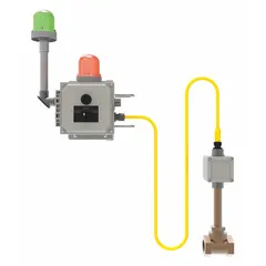 This BRADLEY Halo Series alarm system provides audible and visual signals for eyewash stations. It includes a double throw flow switch that activates upon water flow, and features a galvanized steel NEMA 4X enclosure. The unit operates on 90 to 264 V AC and is hardwired with a 1 1/4 in NPT female connection. Typical applications include industrial plants, laboratories, and chemical processing facilities where immediate safety response is critical.
