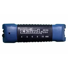 Metric folding hex key set with 5 pieces, each featuring a single ball end and short length. Black oxide finish. Folding design for compact storage and quick tool selection in confined spaces. Used for tightening or loosening metric hex socket fasteners in mechanical assembly, maintenance, and repair tasks.
