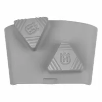 HUSQVARNA Grinding Tool: Hard, 30 Grit, Gray, 2 Segments, Concrete, Clockwise/Counterclockwise (MPN ELITE-GRIND EZ H30 DS)