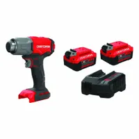 CRAFTSMAN Heat Gun Kit: 120V DC, (2) 4.0 Ah, 0°F to 950°F, Battery Included (MPN CMCE530B/CMCB204-2CK)