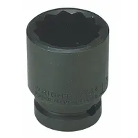 WRIGHT TOOL Impact Socket: 3/4 in Drive Size, SAE, 2 1/8 in Socket Size, 12-Point, Std, Black Oxide (MPN 67H68)