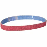 NORTON Sanding Belt: 1/2 in W x 24 in L, Ceramic, 100 Grit, Y Wt Polyester Backing, SG R981 (MPN 78072745021)