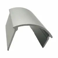 HADRIAN Headrail End Cap: Aluminum, Anodized Aluminum, 1 3/4 in Overall Ht, 1 1/4 in Overall Wd (MPN 607220)