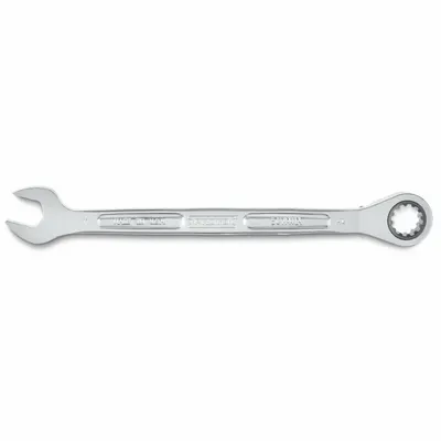 PROTO Combination Wrenches: Alloy Steel, Full Polish Chrome, 11 mm Head Size - Metric Spline Ratcheting Combination Wrenches