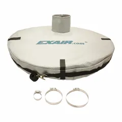 This kit converts a standard drum into a vacuum receiver for pneumatic material handling. It is used to collect dust, debris, or bulk solids directly into the drum, reducing manual handling and keeping work areas clean.