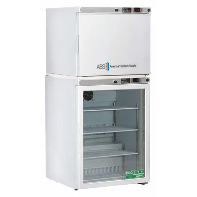 AMERICAN BIOTECH SUPPLY Refrigerator and Freezer: 5.2 cu ft Refrigerator Capacity, 2 Doors - General Purpose Lab Refrigerator-Freezers